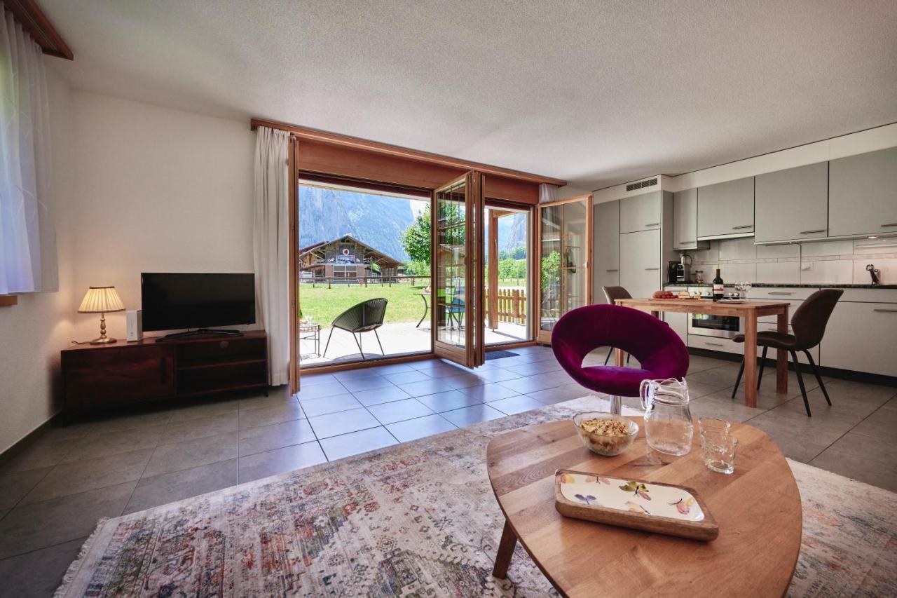 Apartment Truemmelbach, Comfortabl & Cozy, Private Terrace With Best Views Lauterbrunnen Exterior foto